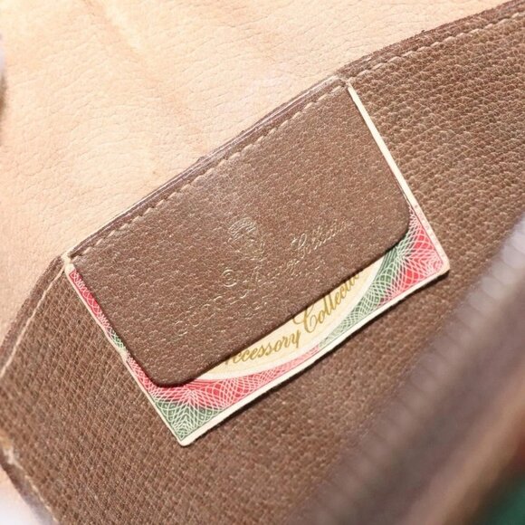 GUCCI GG Supreme Web Sherry Line Bag PVC Beige Gold - Picture 12 of 16
